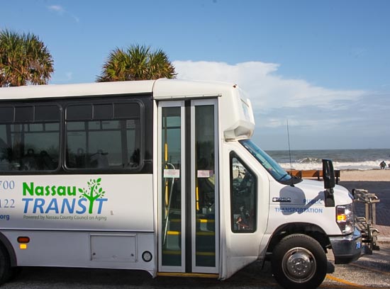 Nassau Transit Bus at the Beach